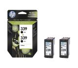 HP 339 2-pack Black Inkjet Print Cartridges