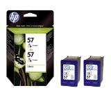 HP 57 2-pack Tri-color Inkjet Print Cartridges
