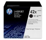 HP 42X Black Dual Pack LaserJet Toner Cartridges
