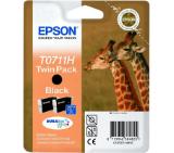 Epson T0711 High Capacity Black Ink Cartridge Twin Pack - Retail Pack (untagged)