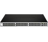 D-Link 48-port 10/100 Smart Switch + 2 Combo 1000BaseT/SFP + 2 Gigabit