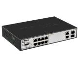 D-Link xStack 8-port 10/100 Layer 2 Managed Switch + 2-port Combo 1000BaseT/SFP