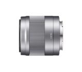 Sony SEL-50F18, 50mm F1.8 lens, silver