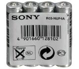 Sony R03NUP4B Zinc R03 ZnCl 4pcs shrink, AAA