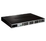 D-Link xStack 24-port SFP Layer 3 Managed Gigabit Switch, 4 Combo 1000BaseT/SFP, 4 10GE SFP+ (Standard Image)