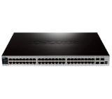D-Link xStack 48-port 10/100/1000 Layer 2+ Stackable Managed PoE Gigabit Switch plus 4 10GE SFP+