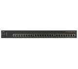 ZyXEL XGS-4526, 24-port Managed Layer3+ Gigabit switch, 20x metal + 4x Gigabit dual personality ports (RJ45 or open SFP) + 2x 10Gbit XFP slot (option EM-422 modul)