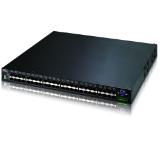 ZyXEL XGS4700-48F, 48-port Fiber Managed Layer3+ Gigabit switch, 48x Gigabit open SFP ports + 4x 10Gbit XFP slot (option), IPv6, option: redundant power supply