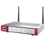 ZyXEL ZyWALL USG 20W Security Firewall, Optional (Content Filtering, Antispam), 5x IPSec VPN, 1 SSL, 5x 1Gbps (4x LAN/DMZ, 1x WAN, WiFi 802.11n 2T2R), 1x USB