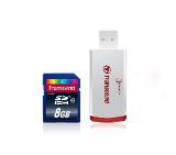 Transcend 8GB SDHC with card reader