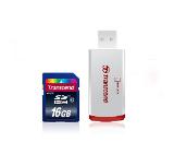 Transcend 16GB SDHC (Class 10) with card reader