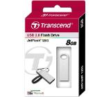 Transcend 8GB JETFLASH 520, Silver Plating