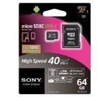 Sony 64GB Micro SD, class 10 (40MB/sec)
