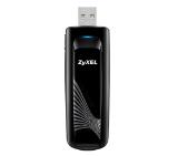 ZyXEL NWD6605, Dual-Band Wireless AC1200 USB Adapter, 802.11ac (300Mbps/2.4GHz+867Mbps/5GHz), back compatibility with 802.11b/g/n/a, WPS button