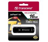 Transcend 16GB JETFLASH 750, USB 3.0, black