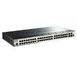 D-Link 52-Port Gigabit Stackable SmartPro Switch including 2 SFP ports and 2 x 10G SFP+ ports