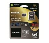 Sony 64GB Micro SD,class 10,  Super High Speed, 95MB/sec read, 50MB/sec write