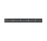 ZyXEL GS2210-48, 50-port Managed Layer2+ Gigabit Ethernet switch, 44x Gigabit metal + 4x Gigabit dual personality (RJ45/open SFP) + 2 open SFP ports, L2 multicast, IGMP snooping, MVR, IP source guard, DHCP snooping, ARP inspection, CPU protection, IPv6