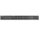 ZyXEL GS2210-24HP, 28-port Managed Layer2+ Gigabit Ethernet switch, 24x Gigabit metal + 4x Gigabit dual personality (RJ45/open SFP), PoE 802.3at (High Power, 30W) - Power budget 375W, L2 multicast, IGMP snooping, MVR, IP source guard, DHCP snooping, ARP