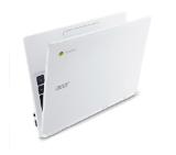 Acer CB3-111 Chromebook, Intel Celeron N2940 Quad-Core (up to 2.25GHz, 2MB), 11.6" HD (1366x768) LED-backlit Anti-Glare, HD Cam, 4096MB DDR3L, 32GB eMMC, Intel HD Graphics, 802.11n, TPM, Chrome OS, White