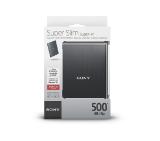 Sony HDD 500GB Slim, Black
