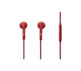 Samsung EG920 Headphones In-ear FIT with Remote, Mic, 3 Button Key,  Red
