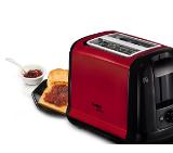 Tefal TT260D12, Subito 3, Toaster, 850W, 2 Holes, 7 Degrees setting, The Hi-Lift, Stop, Defrosting and toasting, winered/black
