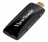 ViewSonic Wireless presentation HDMI-MHL WiFi dongle for 2015 LightStream PortAll projectors. 2.4G wireless, host control, Live-TV, content broadcasting, cloud storage.