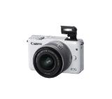 Canon EOS M10 white + EF-M 15-45mm IS STM + Canon Connect Station CS100