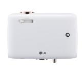 LG PH550G Minibeam, RGB LED, HD (1280x720), 100000:1, 550 ANSI Lumens, HDMI(MHL), USB(a), BT, Speakers, 3D Optimazer, Built-In Battery, White