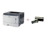 Lexmark MS312dn A4 Monochrome Laser Printer + Lexmark 512H Black Toner Cartridge Extra High Return