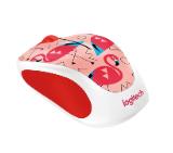 Logitech Wireless Mouse M238 Party Collection - FLAMINGO