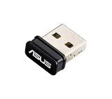 Asus USB-N10 Nano, Wireless USB 2.0 card 802.11n, 150 Mbps, nano dongle