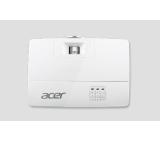 Acer Projector X1385WH, DLP, WXGA (1280x800), 20000:1, 3400 ANSI Lumens, 3D, HDMI/MHL, VGA, RCA, S-Video, PC Audio, Speaker, USB (Mini-B), White