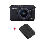 Canon EOS M10 black + EF-M 15-45mm IS STM + Canon battery pack LP-E12 for EOS-M