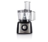 Bosch MCM3501M, Food processor, MultiTalent 3, 800 W, add. Mixer attachment, Chopper, Grinder, Dough Tool, Black, Brushed stainless steel