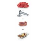 Bosch MFW67440, Meat mincer, ProPower, 700 W - 2000W, Discs: 3 / 4,8 / 8 mm, Sausage attachment, Kebbe attachment, Out: 3.5kg/min, Black