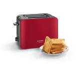 Bosch TAT6A114, Toaster, ComfortLine,  915-1090 W, Auto power off, Defrost and warm setting, Lifting high, Red