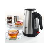 Bosch TWK6A813, Plastic Kettle, ComfortLine, 2000-2400 W, 1.7 l, OneCup function, Stainless steel