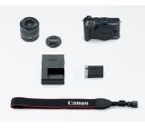 Canon EOS M6, black + EF-M 15-45mm f/3.5-6.3 IS STM + Canon Mount Adapter EF-EOS M