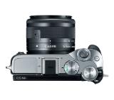 Canon EOS M6, silver + EF-M 15-45mm f/3.5-6.3 IS STM + Canon Mount Adapter EF-EOS M