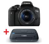 Canon EOS 750D + EF-S 18-55 IS STM + Canon Connect Station CS100