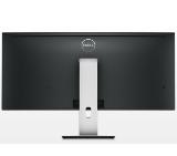 Dell U3415W, 34" Curved LED, IPS Panel Anti-Glare, UltraSharp, 5ms, 2000000:1 DCR, 300 cd/m2, 3440x1440, Speakers, HDMI, MHL, DisplayPort, USB3.0 Hi-Speed Hub, Height Adjustable, Pivot, Swivel, Black, 5Y