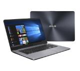 Asus X505BP-BR013, AMD Dual Core A9-9420 (up to 3.6GHz, 1MB), 15.6" HD (1366x768) LED Glare, Web Cam, 8192MB DDR4 (memory door for upgrade), HDD 1TB 5400rpm, AMD Radeon R5 M430 2GB, 802.11n, BT 4.0, Linux, Black + Asus  Backpack Black for up to 16''
