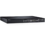 Dell Networking N1524P, PoE+, 24x 1GbE + 4x 10GbE SFP+ fixed ports, Stacking, IO to PSU airflow, AC 210-AEVY CAMPUS Smart Value Dell EMC Networking N1524P
