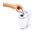 Beurer LB 37 air humidifier white; ultrasound humidification technology; 15 aroma pads; clianing brush; 20 watts; max. 20m2