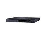 Dell Networking S3124, L3, 24x 1GbE, 2xCombo, 2x 10GbE SFP+ fixed ports, Stacking, IO to PSU airflow, 1x AC PSU, DNS3124T STOCK Smart Value, 210-AIMQ