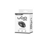uGo Mouse simple wired optical 1200DPI, Black