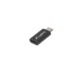 Lanberg adapter USB type-c (f) -> micro-b (m) 2.0, black
