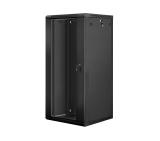 Lanberg rack cabinet 19” wall-mount 27U / 600x600 for self-assembly (flat pack), black